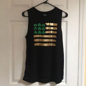 NWT Shamrock Flag Tee